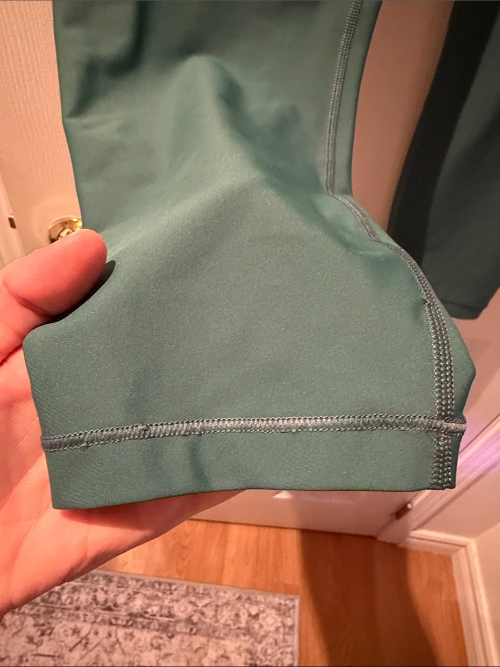 Athleta Teal High-Rise Performance Leggings with Side Pockets - Picture 2 of 5